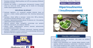 Insulinooporność i hiperinsulinemia - środa z profilaktyką